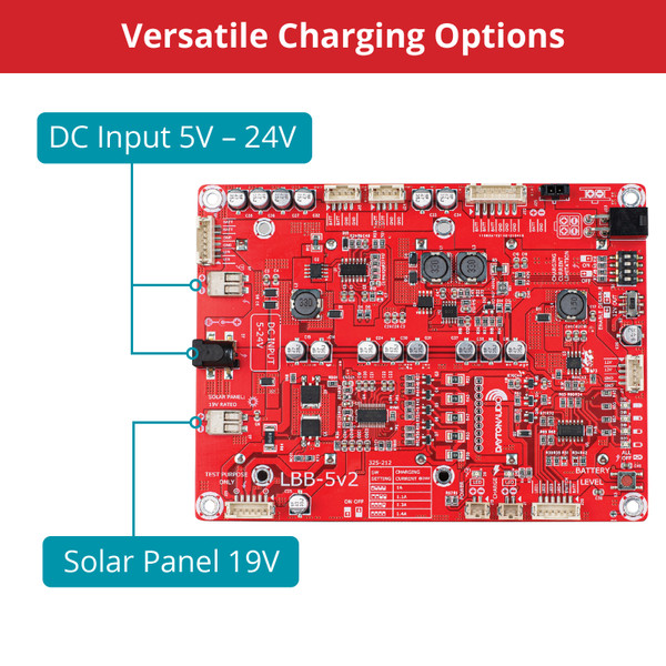 Dayton Audio LBB-5v2 Lithium Ion Battery Board Charging Options